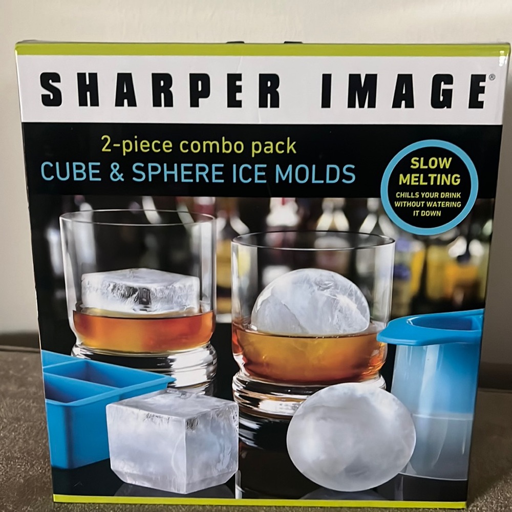 New Sharper Image  2 piece ice molds